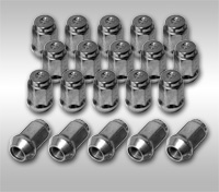 Open End Bulge Short Acorn Lug Nuts Open End Bulge Short Acorn